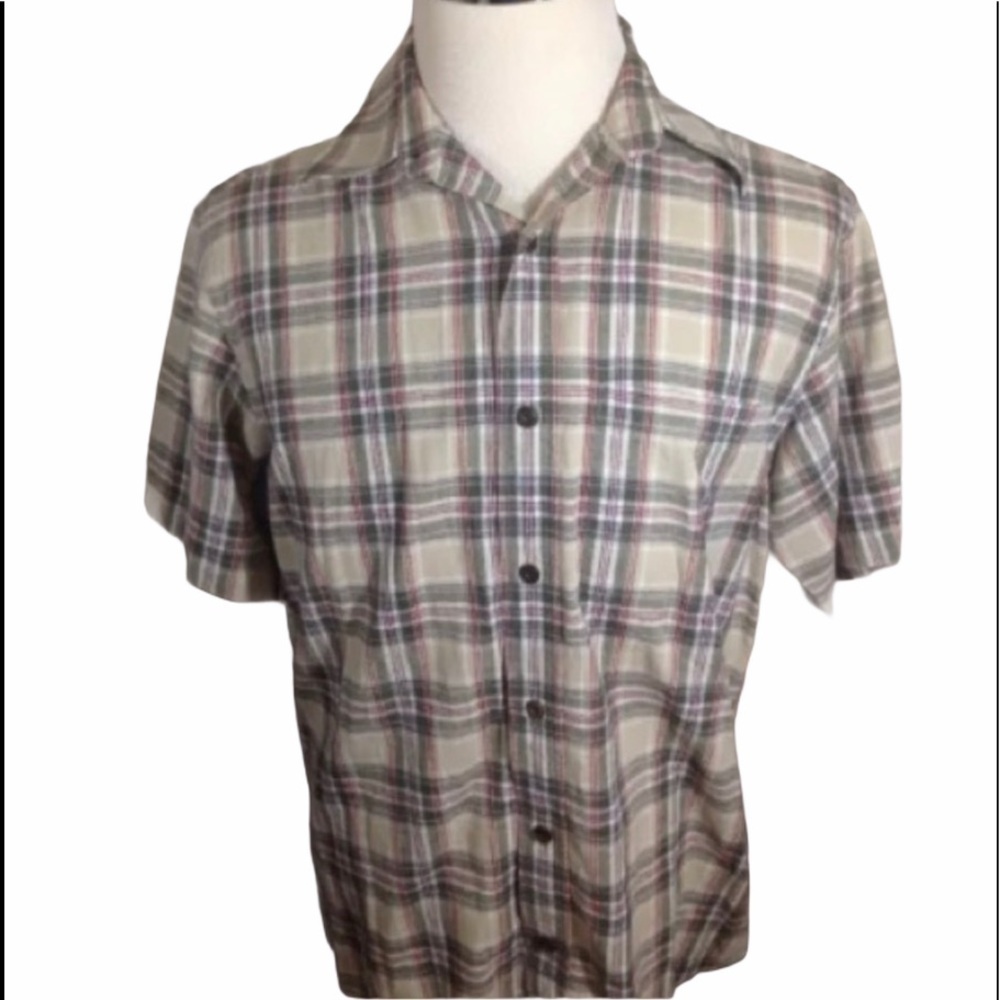 Orvis Plaid Short Sleeve Shirt